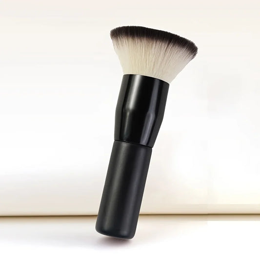 Luxurious Walnut Makeup Brush Professional Flat Top Foundation Brush for Blending Powder Liquid, Cream & Powder Foundation, Flaw