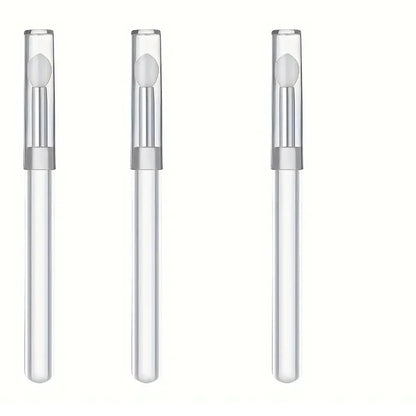 1/3/5PCS Portable Silicone Lip Brush With Cover Soft Multifunctional Lip Balm Applicator Lipstick Lipgloss Makeup Brushes