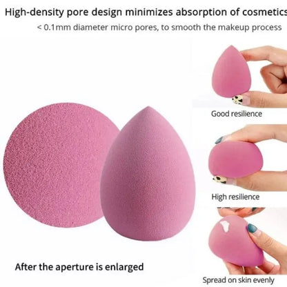 4pcs Beauty Egg Makeup Sponge Set Foundation Make Up Sponge With Egg Box Perfect For Face Cream Powder